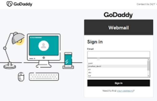 GoDaddy Webmail Login