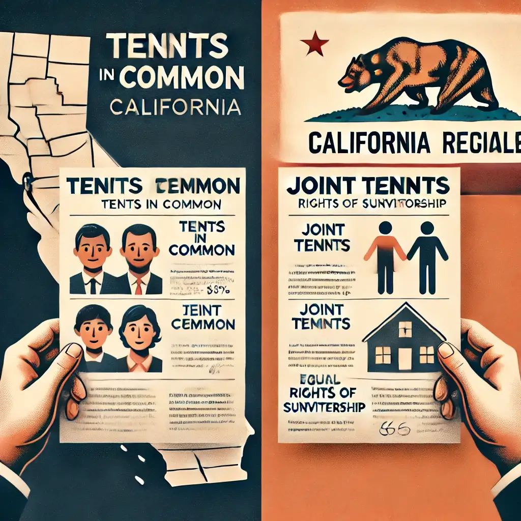 Tenants in Common vs Joint Tenants in California